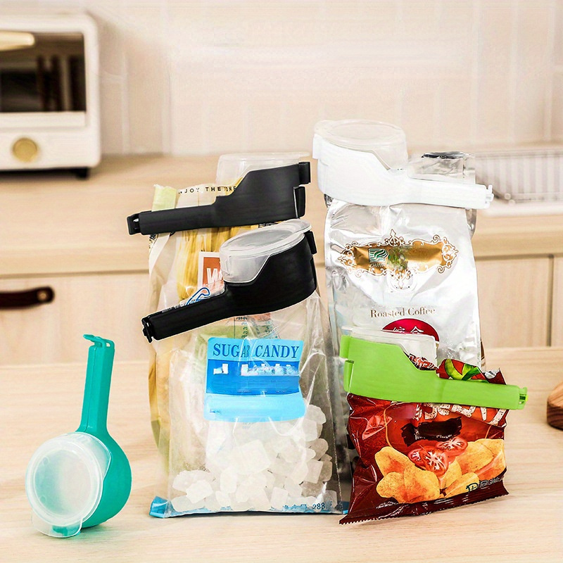 Pack Of 12 Colorful Plastic Chip Bag Clips Seal Pour Food Storage Bag  Sealing Clip kitchen clip