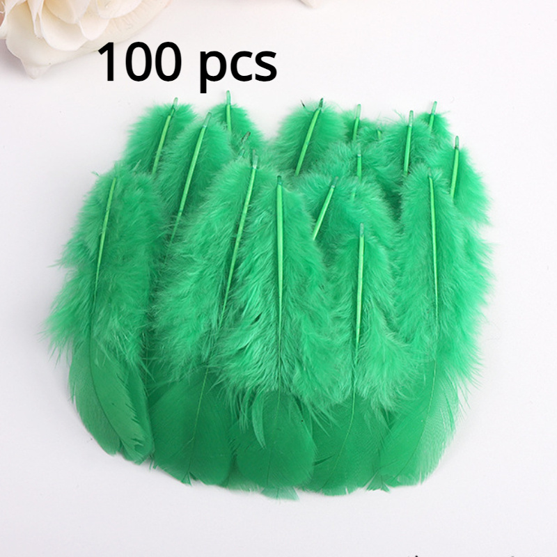 100PCS Craft Colorful Feathers,Assorted Colors Soft Feathers for Jewelry  and Dream Catcher Crafts