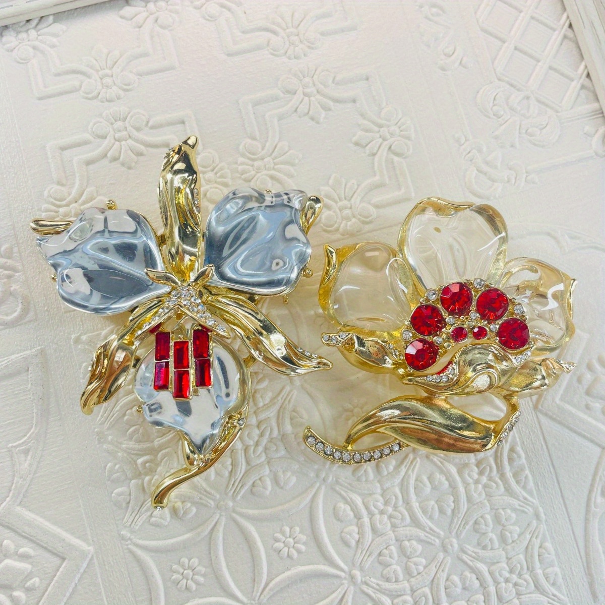 Men's Vintage Elegant Classic Iris Camellia Transparent Brooches Pins,  Party Wedding Flower Badges Corsage - Temu