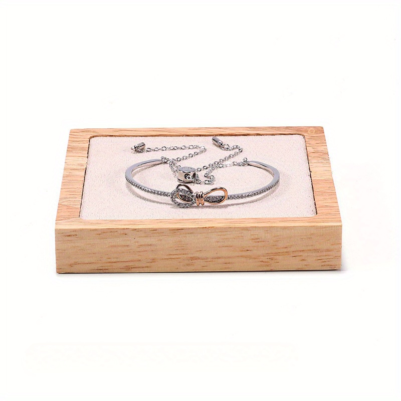 Simple Jewelry Display Tray, Ring Necklace Bracelet Tray, Jewelry Holder  Stand, Desktop Jewelry Pendant Display Plate, Square - Temu