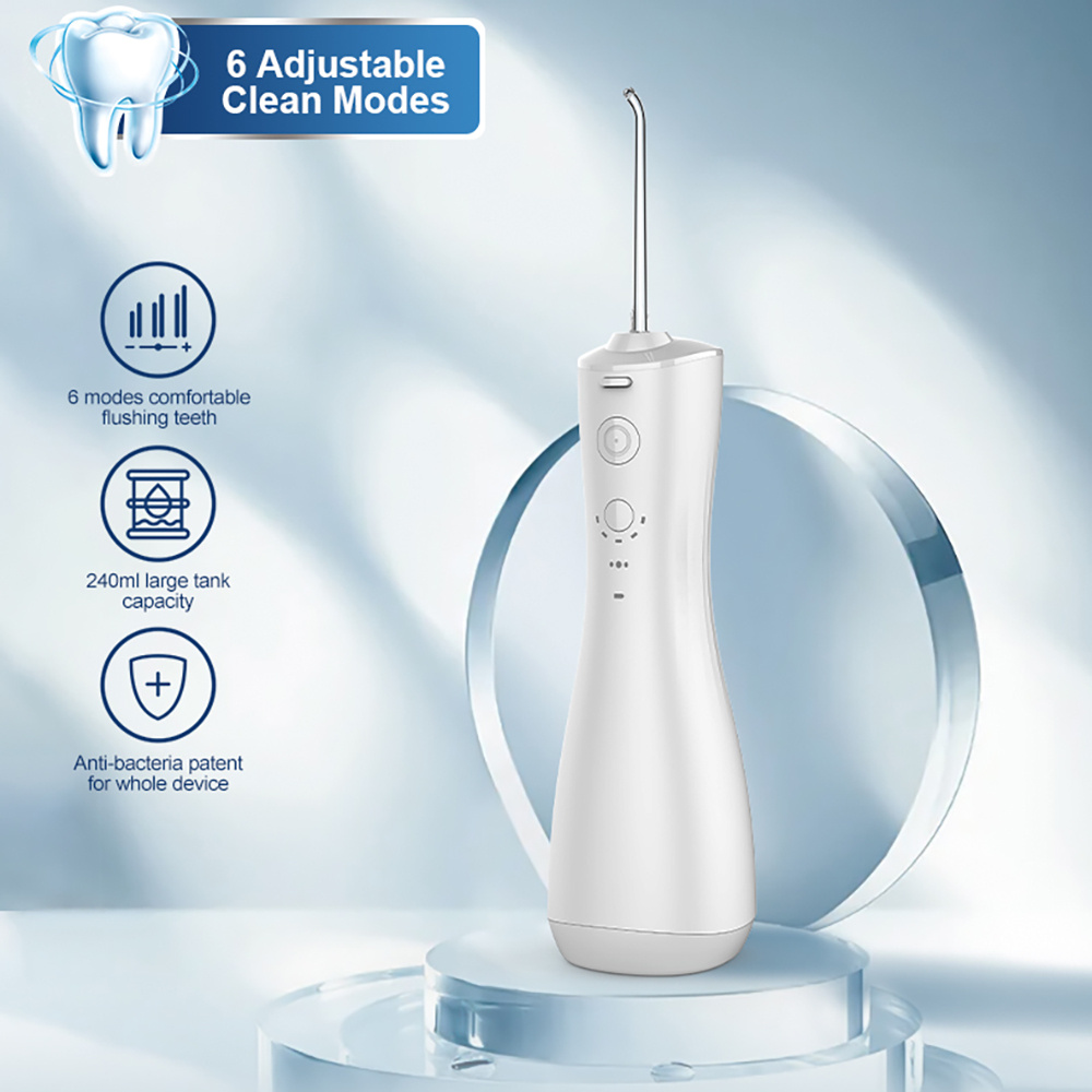 water flosser cordless for teeth cleaning 4 modes dental oral rinse portable and rechargeable ipx7 waterproof personal orthodontic supplies water tee details 1