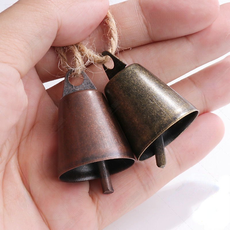 Diy Accessories Christmas Open Horn Bell Metal Decoration - Temu