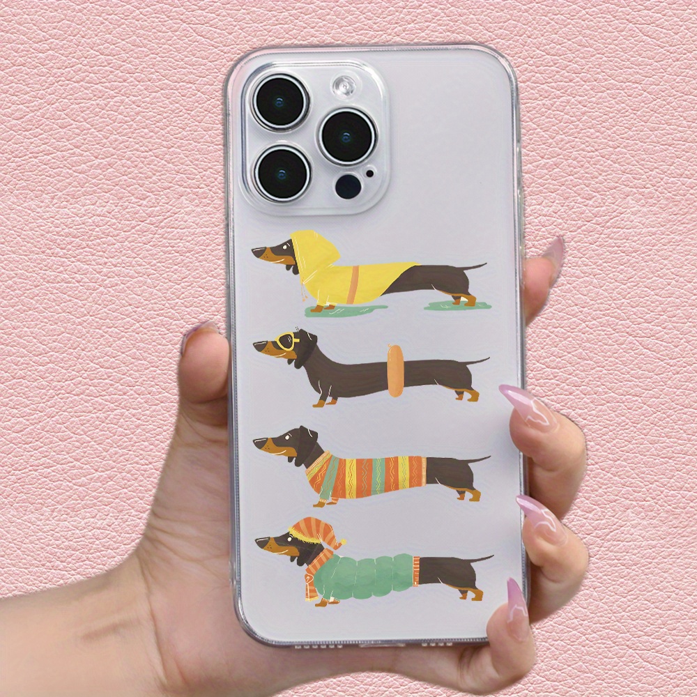 

Creative Running Puppy Print Phone Case Suitable For 15 14 13 12 11 Xs Xr X 7 8 Plus Pro Max Mini