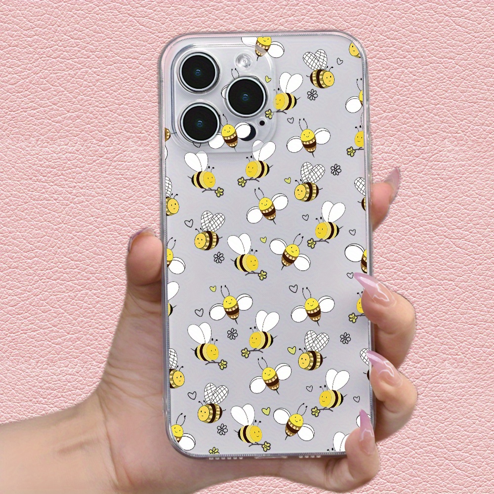 

Creative Little Bee Print Phone Case Suitable For Iphone 15 14 13 12 11 Xs Xr X 7 8 Plus Pro Max Mini