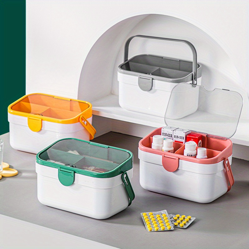 Household Large capacity Medicine Box Plastic Storage Box - Temu