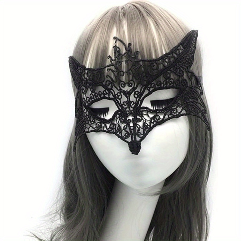 Maschera viso mascherata in pizzo cavo donna Maschera travestimento  Halloween W7