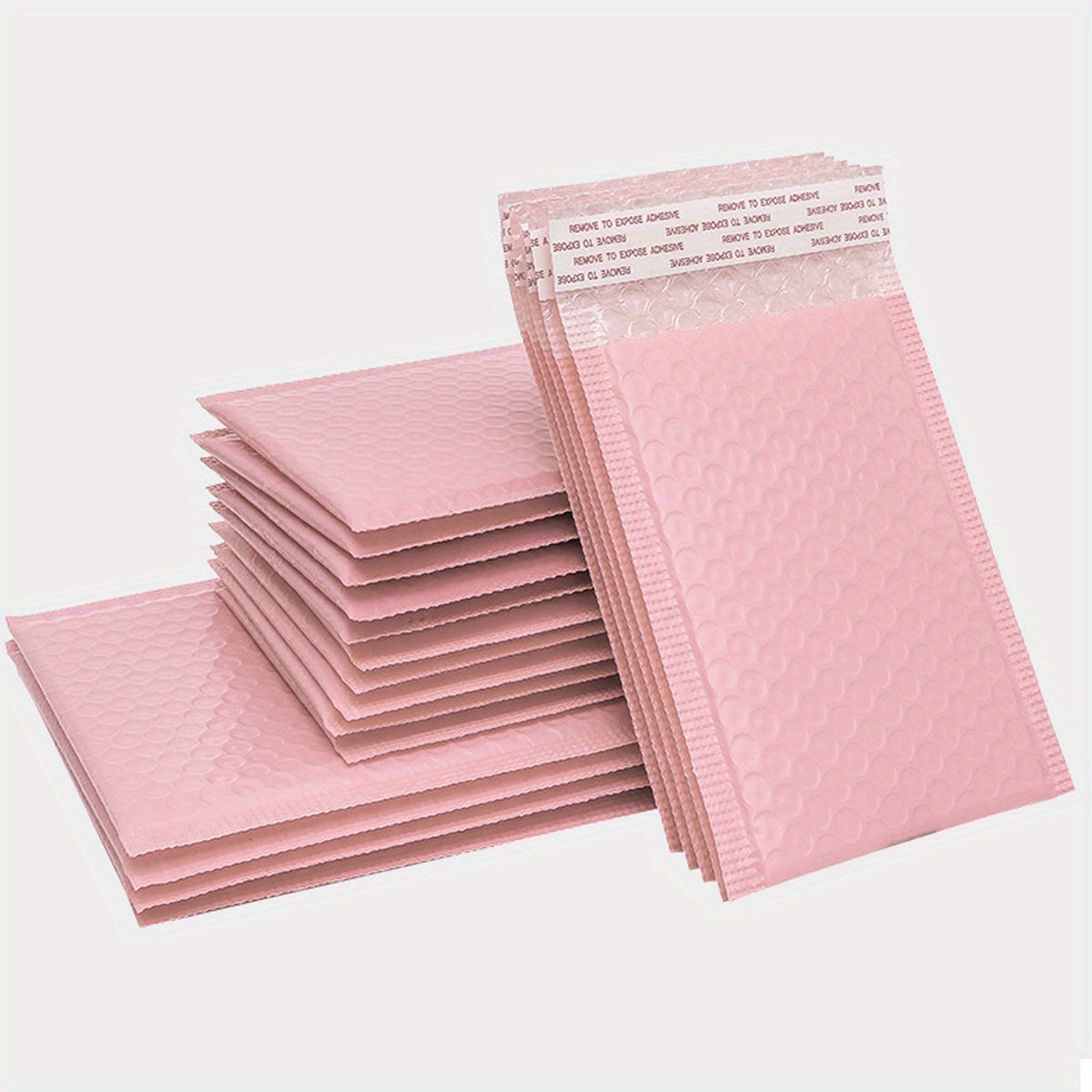 E-shop Set mit 10 rosa Luftpolstertaschen, Anti-Quetsch, mit dickem Schaumstoff, ideal für Kleidung, Verpackung und Expresslieferung