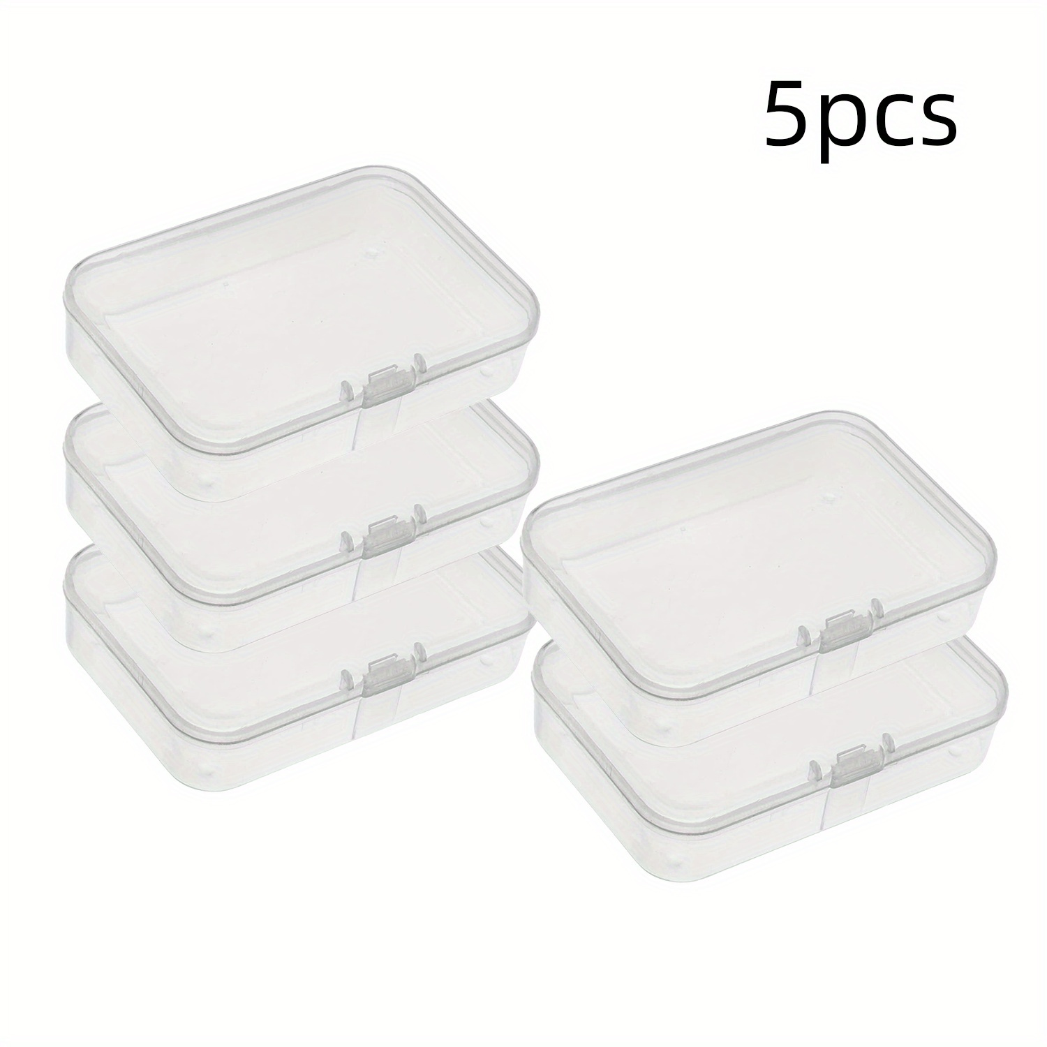 Plastic Mini Storage Box, Transparent Box, Portable Jewelry Box, Flip  Packaging Organizer Case For Mini Items - Temu