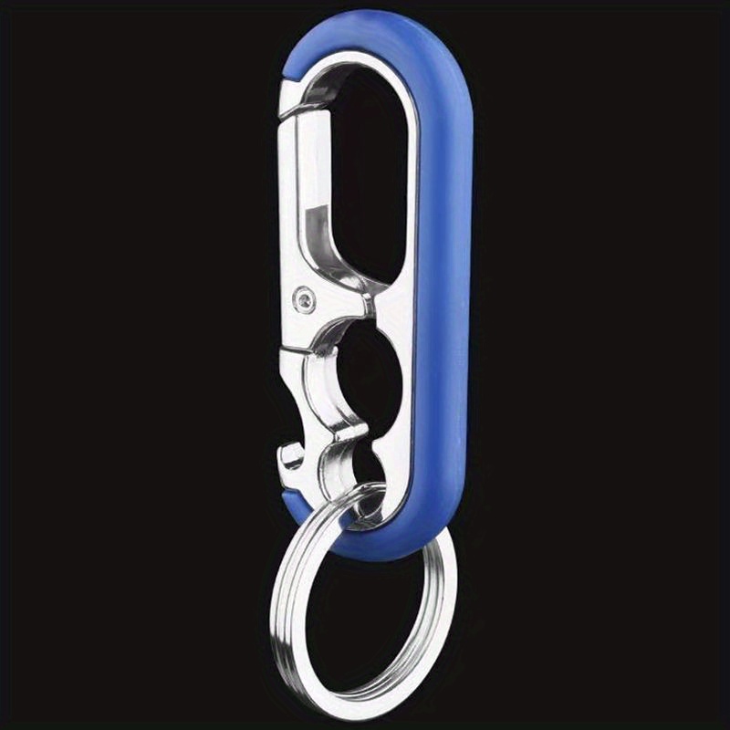 1pc Men's Titanium Bottle Opener Key Chain Carabiner Car Key Chains With  Key Ring For Unisex
