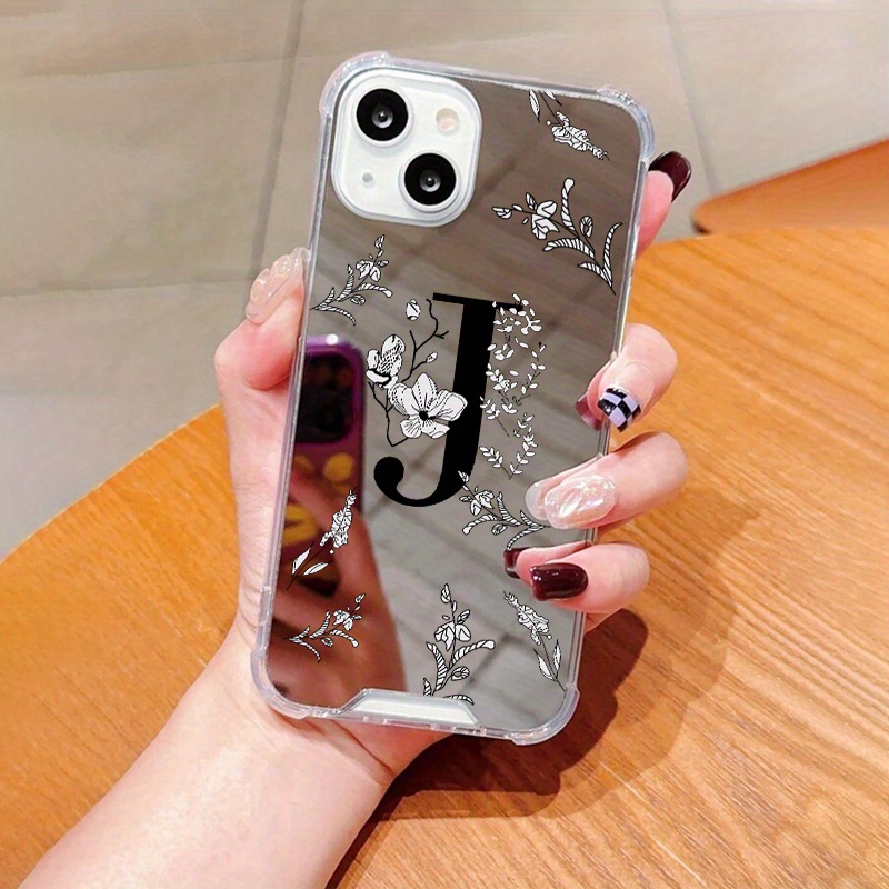 

J Mirror Graphic Printed Phone Case For Iphone 15 14 13 12 11 X Xr Xs 8 7 Mini Plus Pro Max Se, Gift For Easter Day, Christmas Halloween Deco/gift For Girlfriend, Boyfriend, Friend Or Yourself