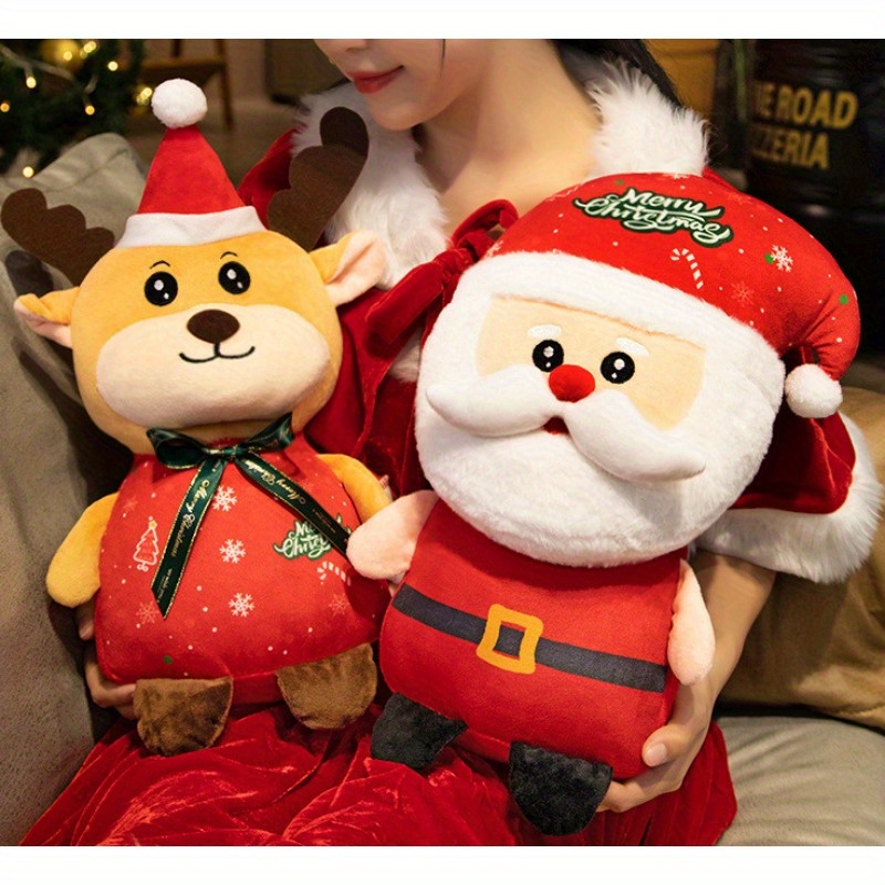 5 Style Christmas Plush Toys Plush Santa Plush - Temu