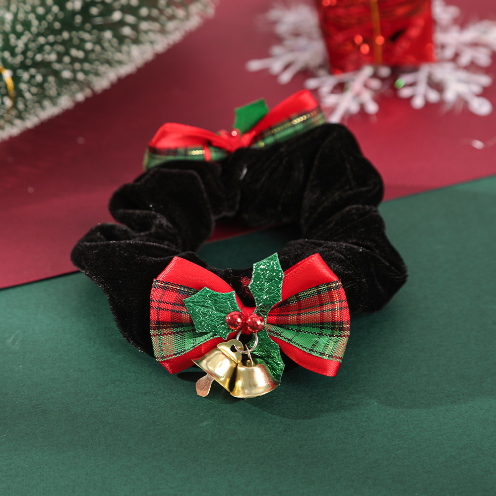 3pcs Velvet Hair Bows, Hair Ties, Hair Ribbons for Women Green Hair Bow Clips and Hair Bow Ties for Girl Hair Styling, Christmas Gifts,Temu