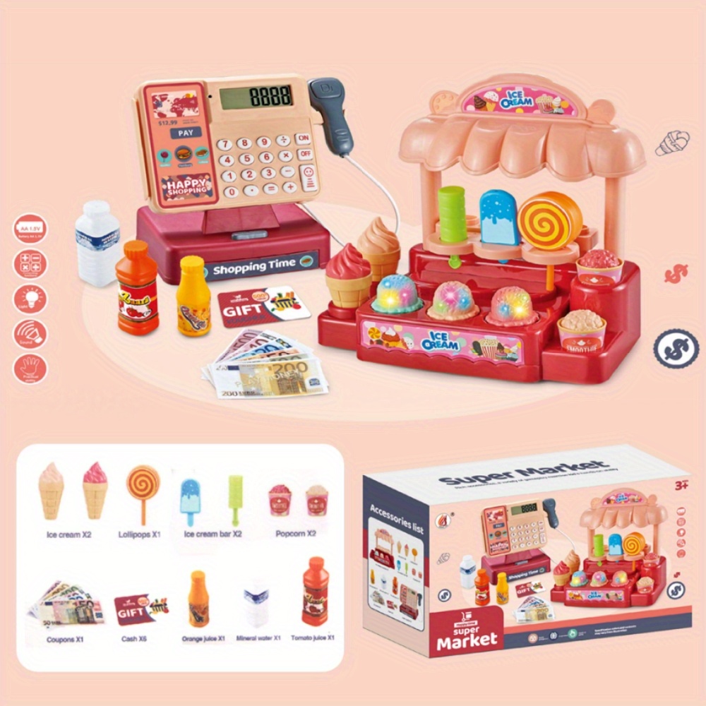 Supermercato in miniatura Shopping Set simulazione giocattolo Mini carrello  della spesa registratore di cassa per bambini finge di giocare a giocattoli  educativi - AliExpress