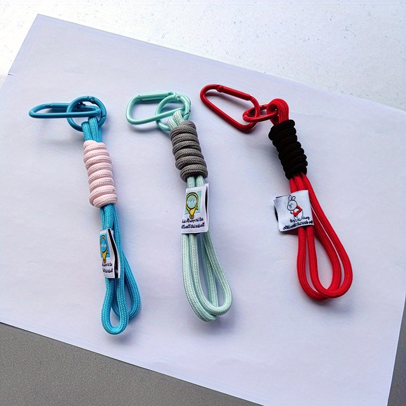 Weave Colored Ropes Men Women Keychains Climbing Hooks - Temu