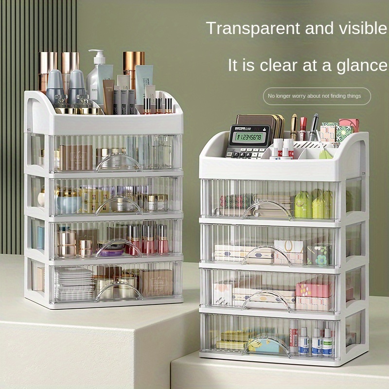 Organizador de caja de almacenamiento de cosméticos: compartimentos para  organizar y almacenar tu maquillaje y accesorios de cosméticos. Cajón con