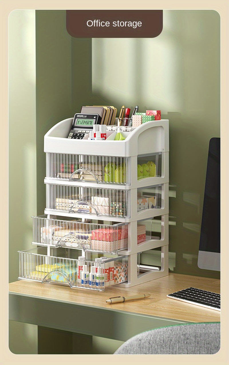 1 Pezzo Scatola Organizer Cosmetici A Cassetto, Grande Capacità A Scaffale  Di Storage In Plastica, Adatta Per Prodotti Per La Cura Della Pelle,  Maschere Per Il Viso, Rossetti, Ecc.