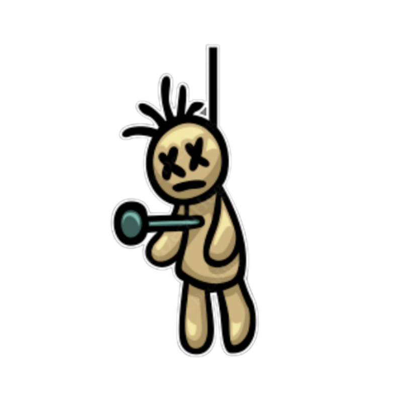 Voodoo doll' Sticker