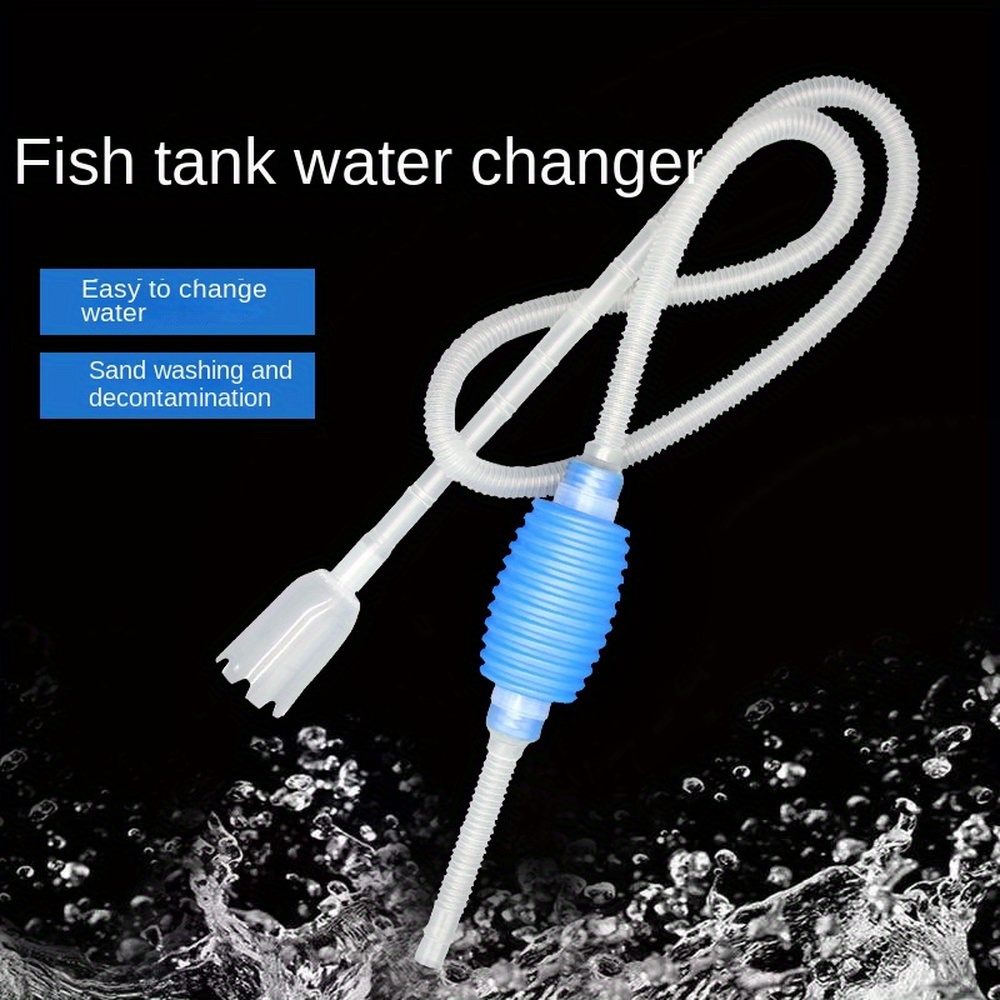 1pc Long Fish Tank Water Changer Suction Pipe Sand Washer Suction Pipe  Siphon Aquarium Cleaner