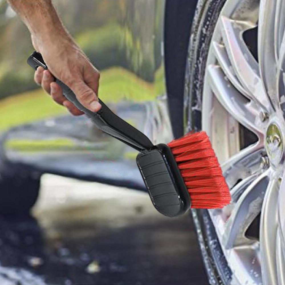 Car Wash Brush Long Handle Wheel Cleaner Tool for Trucks RVs