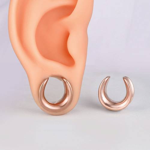 2pcs plugs for ear gauges punk style stainless steel expanders ear stretchers body piercing jewelry for women and men