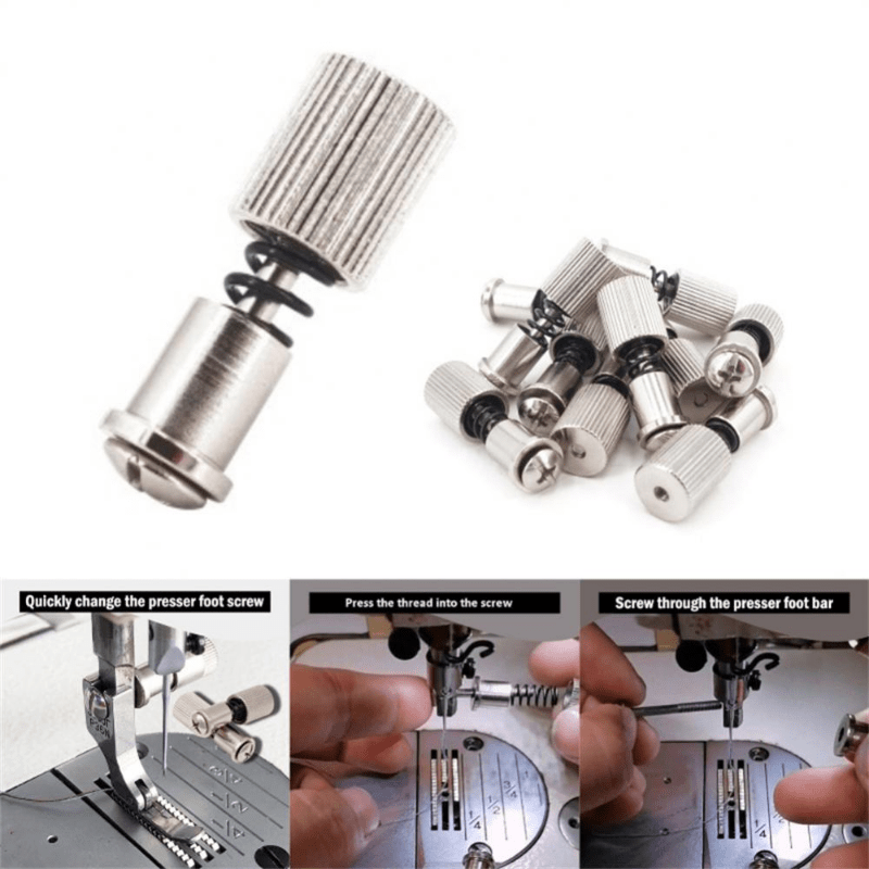 Foot Clamp Sewing Machine Presser Foot Change Screws Clamps