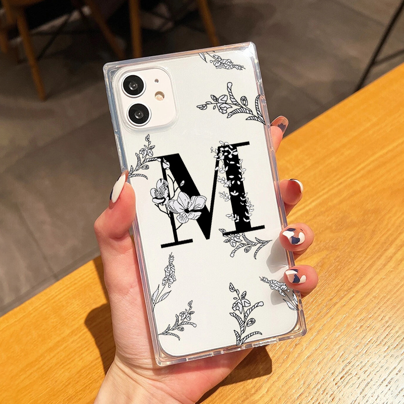 

M Graphic Protective Silicon Phone Case For Iphone 15, 14, 13, 12, 11, Pro Max, Xs, Max, X, Xr, 8, 7, 6, 6s, Mini, 2022 Se, Plus, Gift For Birthday, Girlfriend, Boyfriend, Friend Or Yourself