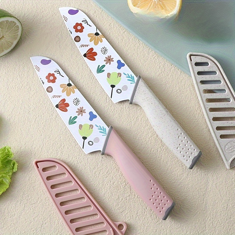 Leking Juego de 7 cuchillos de cocina para niños, bordes dentados de  plástico, juego de cuchillos para niños para cocinar y cortar pasteles,  frutas y