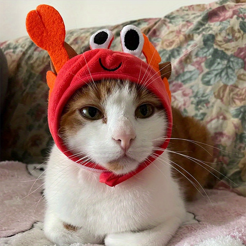 Halloween Easter Pet Costume Novelty Crab Lobster Frog Hat - Temu Canada