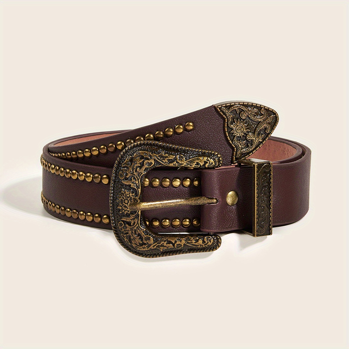 Cintura con borchie stile Western