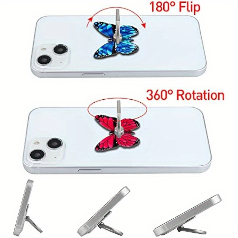 1 Pieza Soporte Agarre Anillo Teléfono Móvil Mariposa - Temu