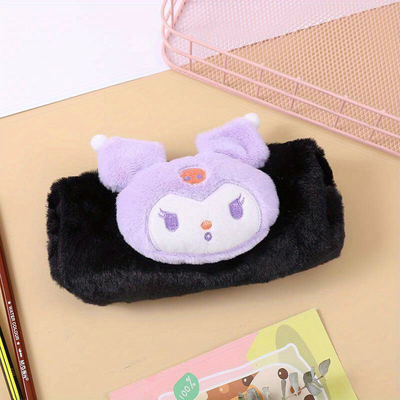 Kuromi My melody Pompom Purin Peeling Magnet Double Layer Pencil Case X'MAS  GIFT