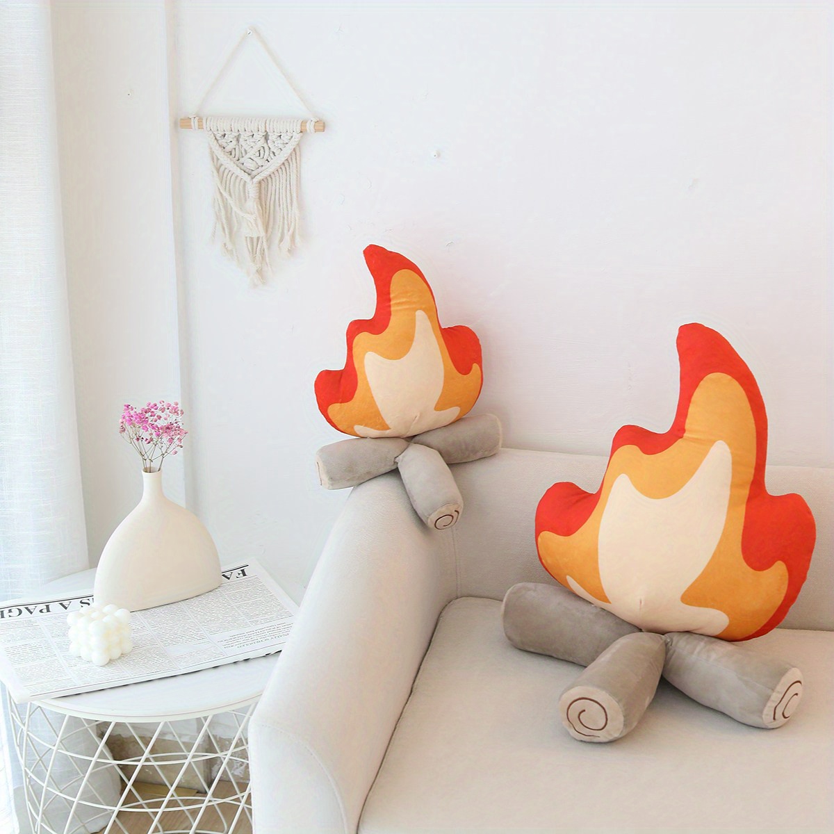 Eyucdvc Fake Campfire Plush, Simulation Bonfire Plush Toys, Funny Fake