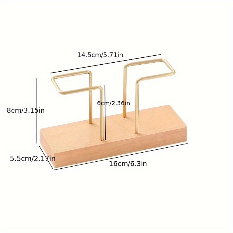 1pc Solid Wood Creative Vertical Tissue Holder, Cafe Hotel Restaurant  Desktop Napkin Holder, Simple Table Tissue Holder , Christmas Decorations