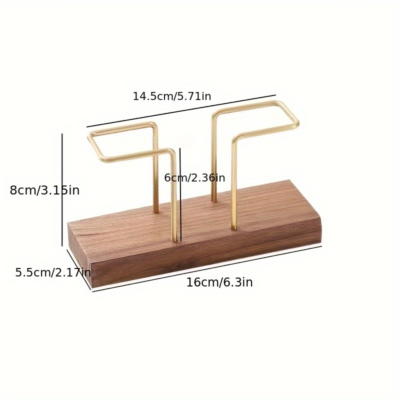 1pc Solid Wood Creative Vertical Tissue Holder, Cafe Hotel Restaurant  Desktop Napkin Holder, Simple Table Tissue Holder , Christmas Decorations