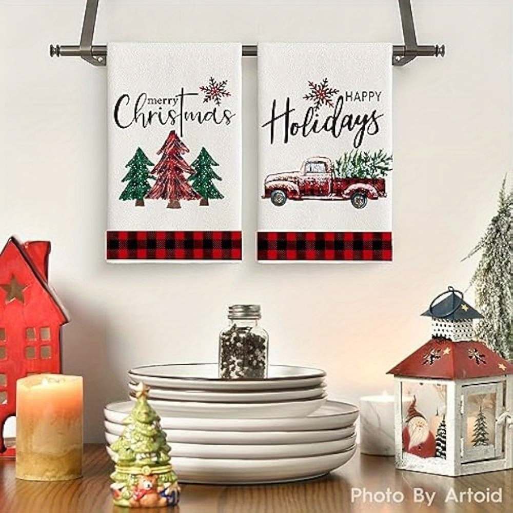 Christmas Tree Holiday Tea Towel