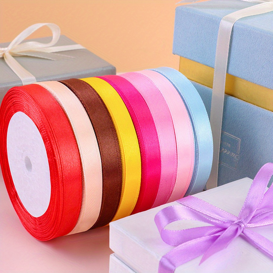 Ribbon Satin Ribbon Gift Wrapping Webbing Cake Baking - Temu