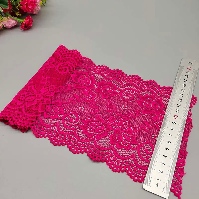 Stretch Lace Bright Pink 17cm/7 Wide  – The Lace Co.