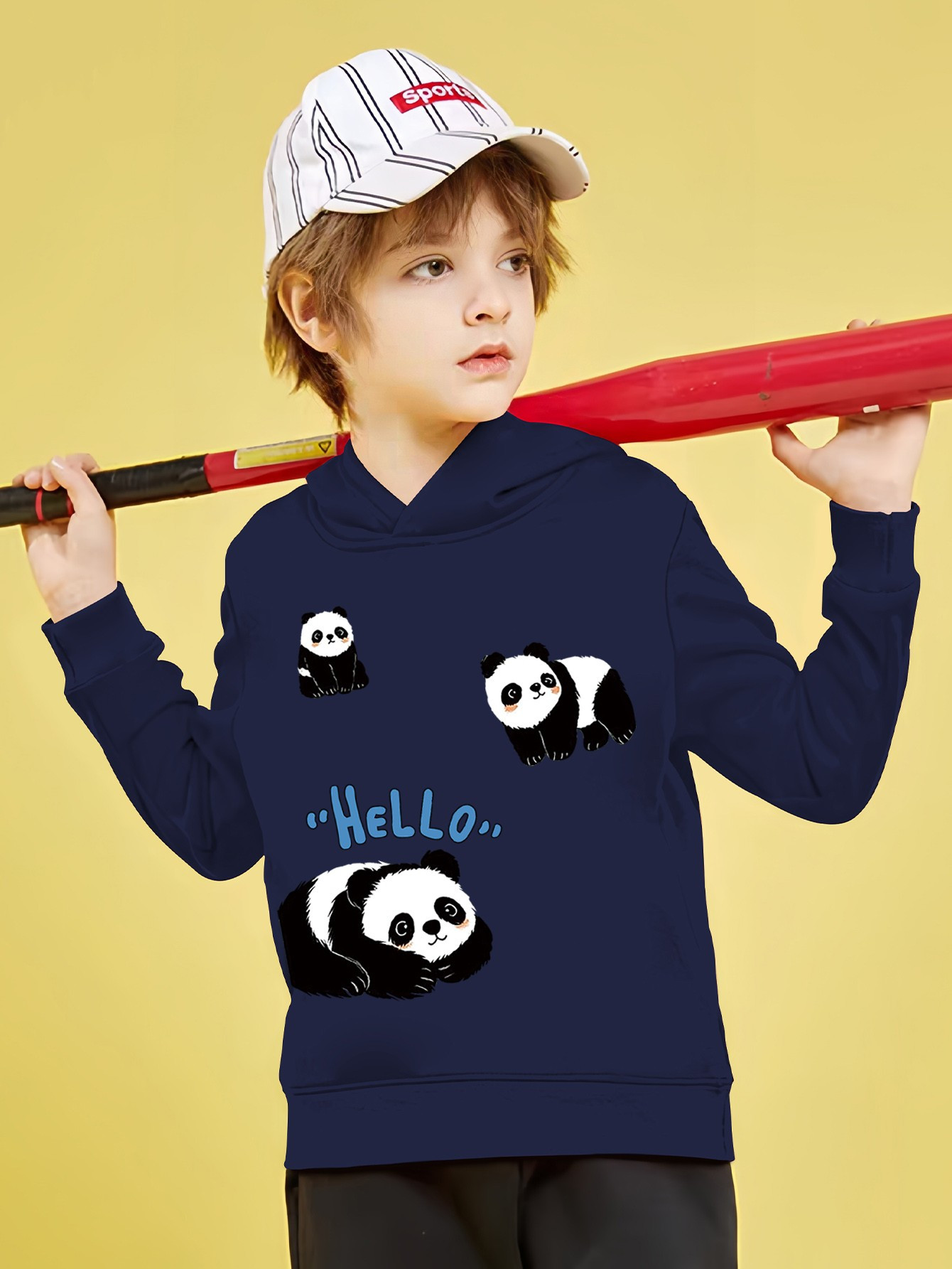 Kids 2024 panda hoodie