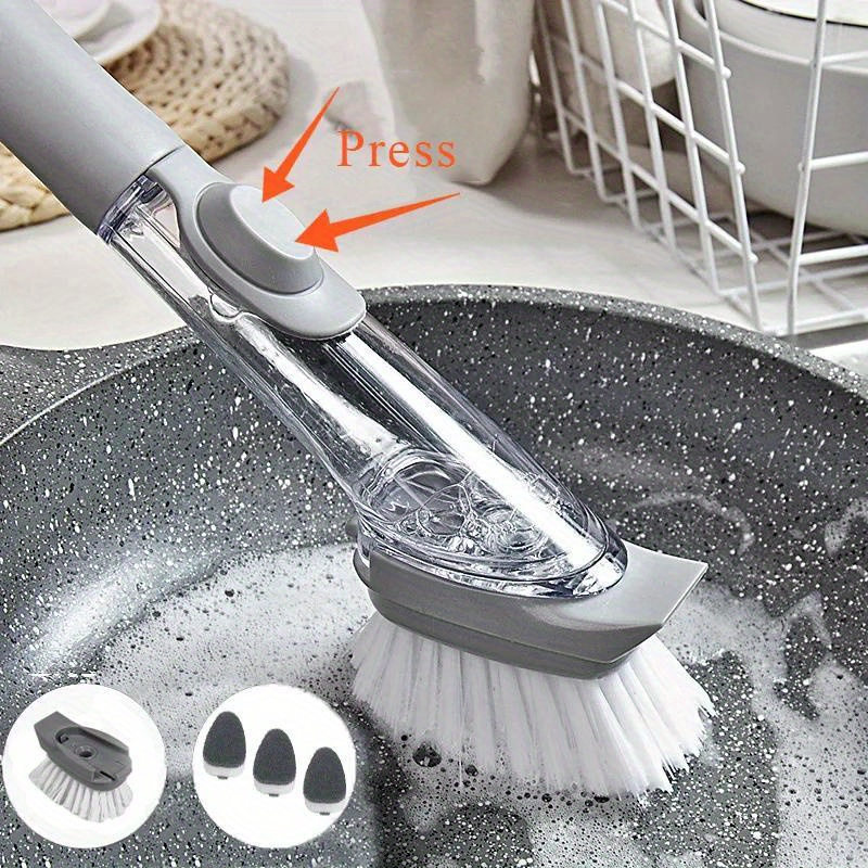 A Must have Kitchen Sink Dishwasher Brush And Soap Dispenser - Temu