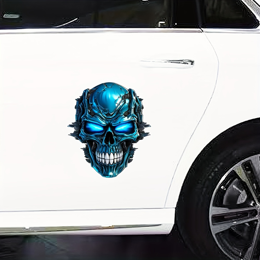 3d Car Metal Skull Sticker Modification Decorative Sticker - Temu