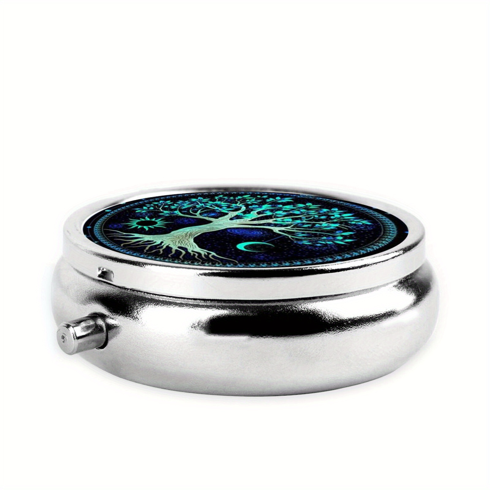 Eternal Tree Pill Box, 3 Compartment Mini Organizer