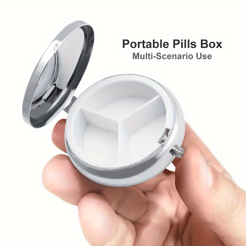 Eternal Tree Pill Box, 3 Compartment Mini Organizer