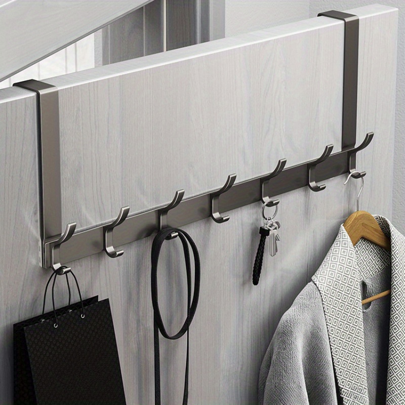 Over The Door Hook Punch free Coat Rack For Hanging Clothes - Temu