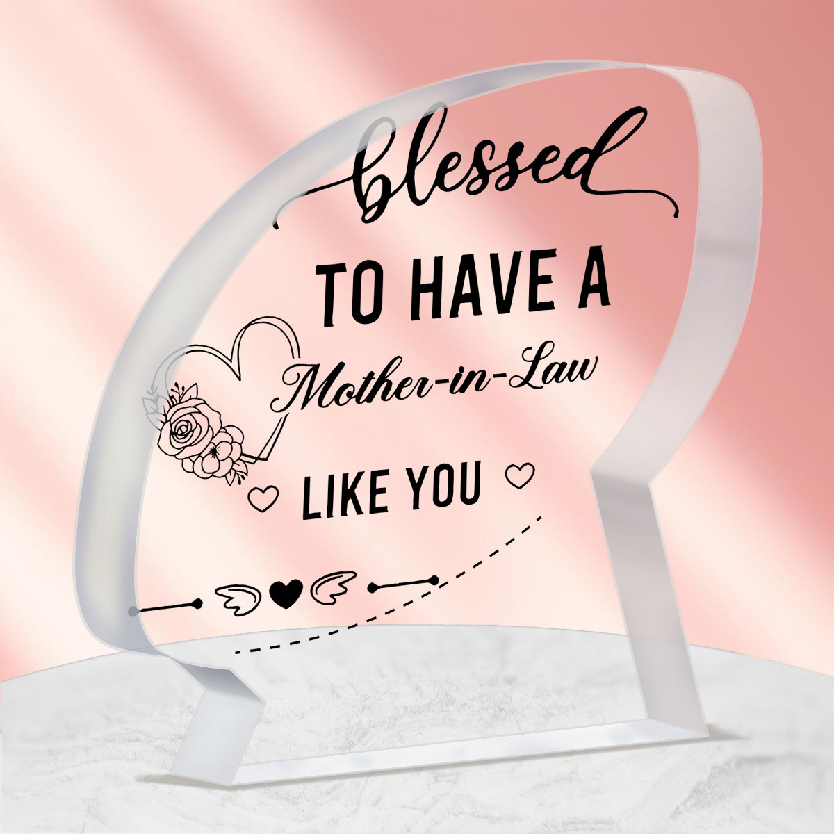 Mother in Law Gift, Mom Birthday Gifts for Mother in Law, Best Mom Ever  Gifts Appreciation Gifts Mother in Law Definition Acrylic Plaque Desk Signs