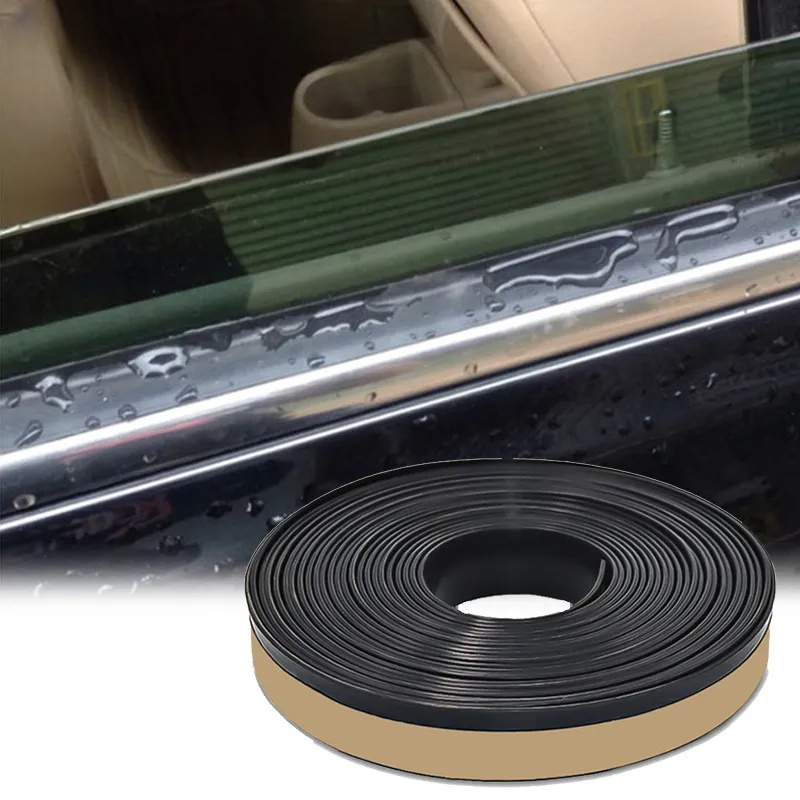 4m V Type Rubber Seal Strips Car Window Glass Door Panel Sound Noise  Insulation 