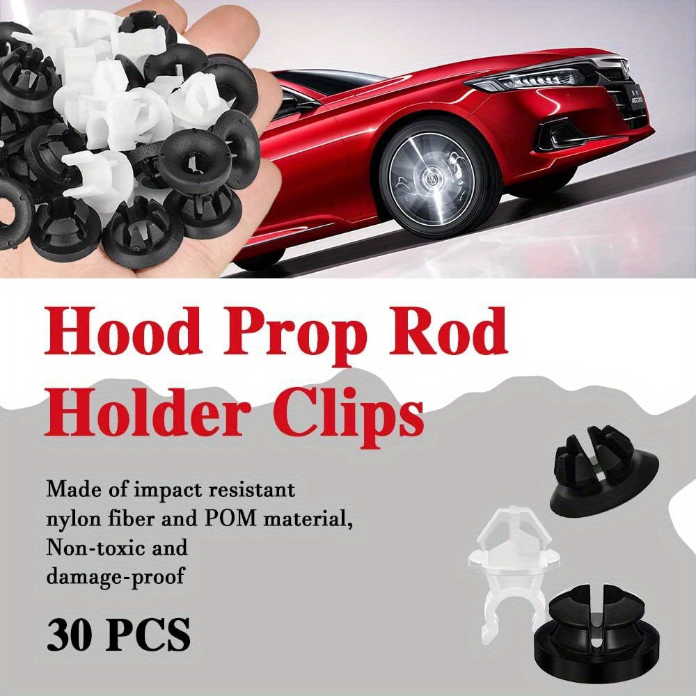 Hood Prop Rod Holder Clips Black White Hood Rod Clip - Temu