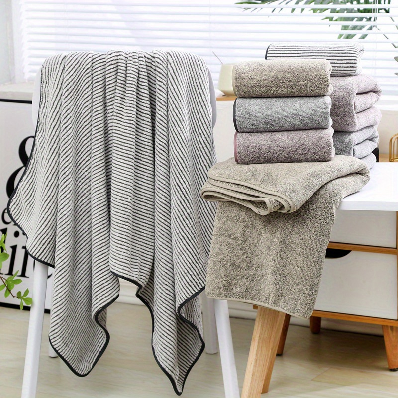 Solid Color Towel Set, Household Coral Fleece Towel, Soft Hand Towel Bath  Towel, Super Absorbent Towels For Bathroom, 2 Bath Towel & 4 Hand Towel,  Bathroom Supplies - Temu