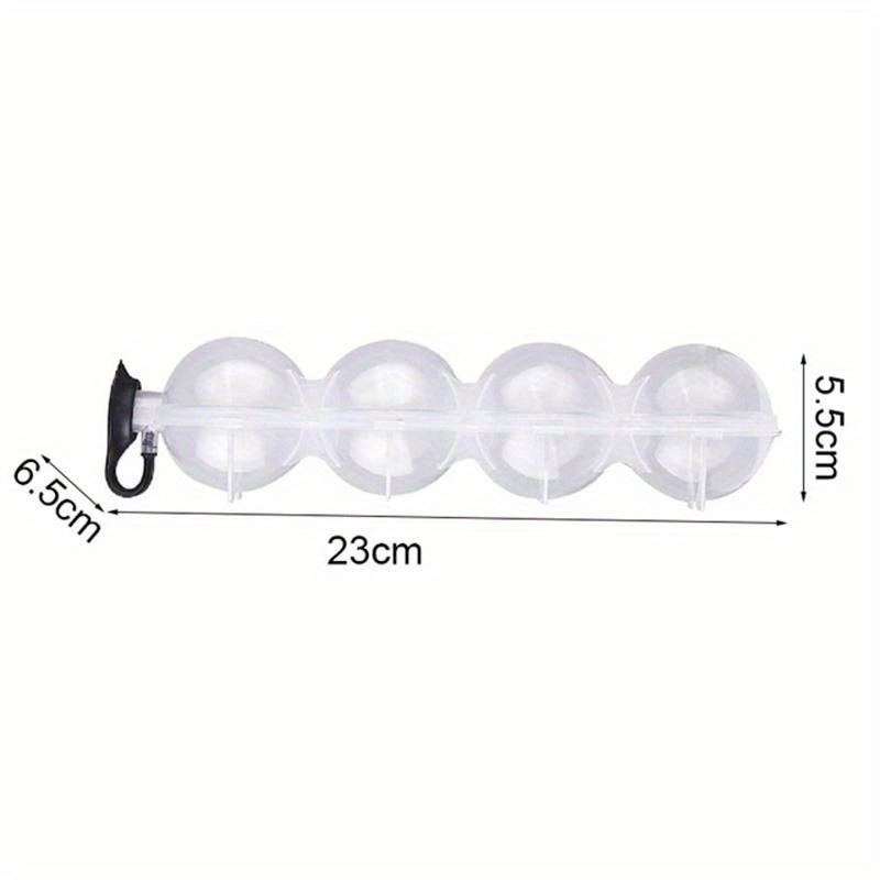 4 Grids Silicone Ice Ball Maker Large Round Sphere High Balls 6.5cm 3D Ice  Mold Cube Tray for Whiskey Cocktail Bar Freezer Tools