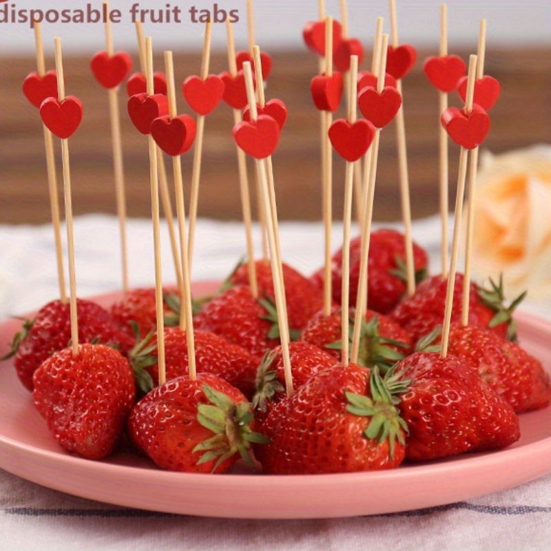 8 Pcs Swizzle Sticks Metal Fruit Needle Fancy Toothpicks Juice