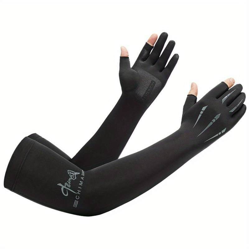 2pcs Long Gloves Arm Sleeves Multifunctional Ice Sleeves Hand